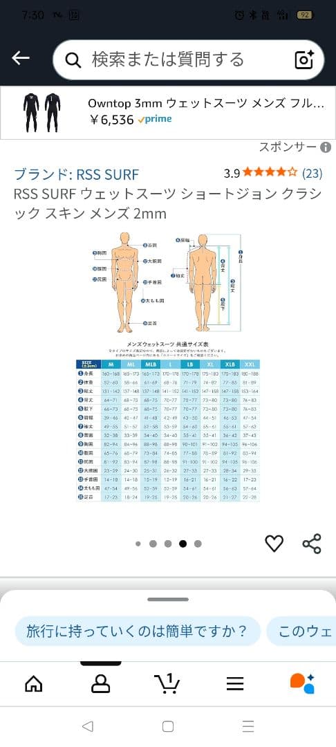 RSS SURF ショートジョン ウェットスーツ 2mm