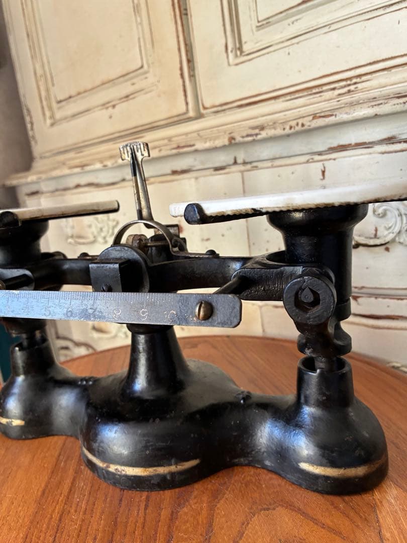 フランス　アンティーク　スケール　秤　バランス　卓上　天秤　100年　レア