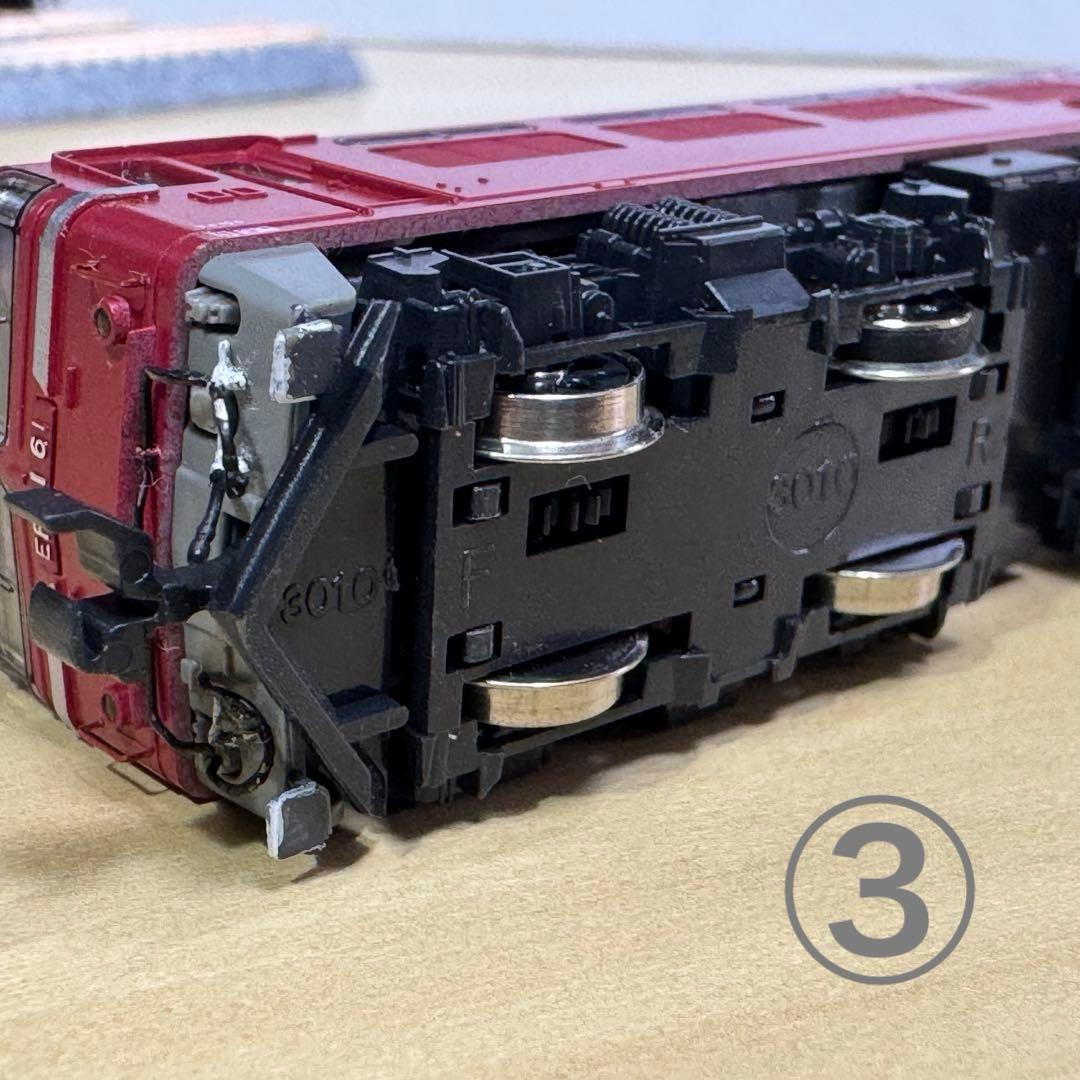 Nゲージ EF81電気機関車 5両セット ジャンク扱い