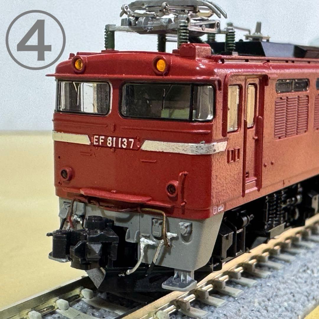 Nゲージ EF81電気機関車 5両セット ジャンク扱い