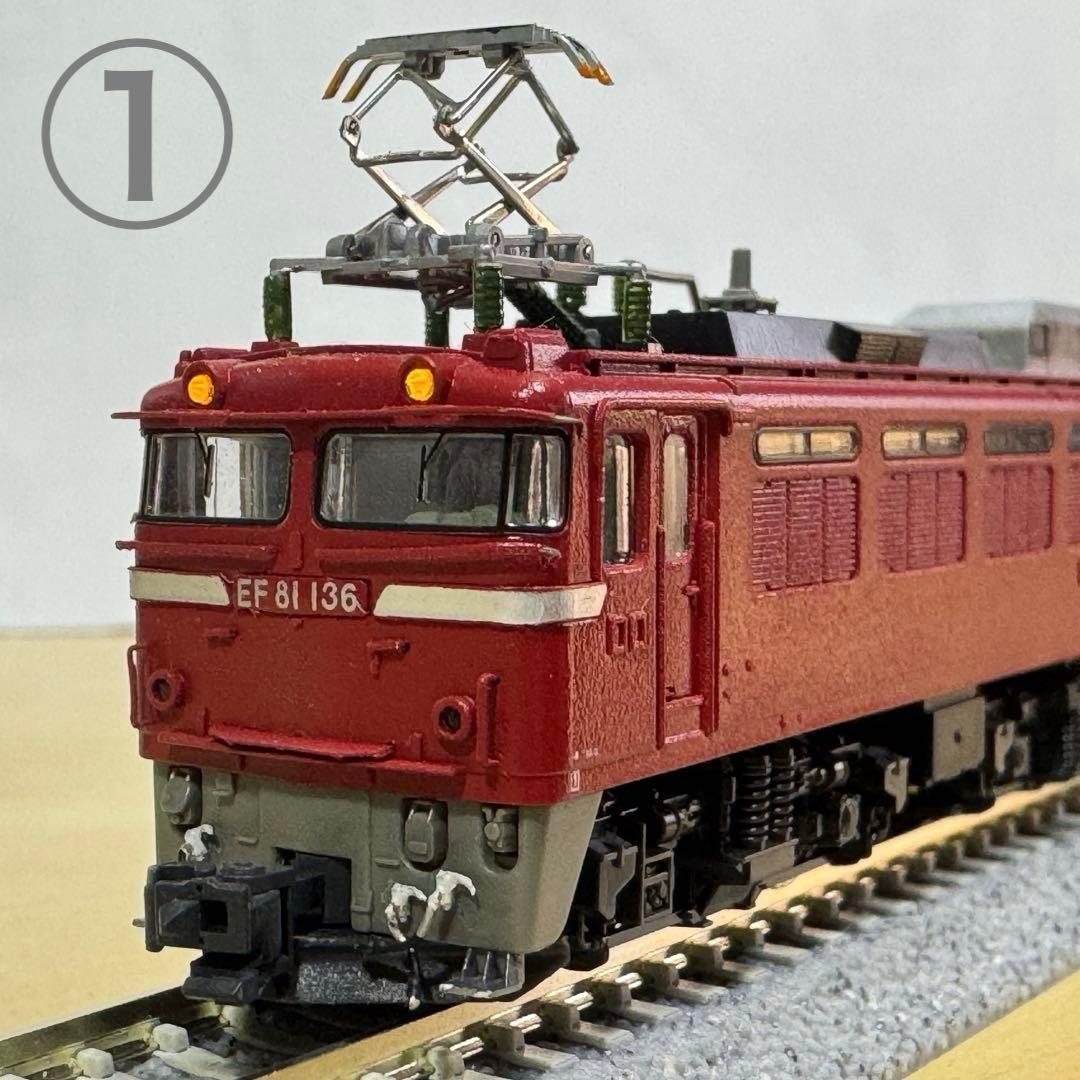 Nゲージ EF81電気機関車 5両セット ジャンク扱い