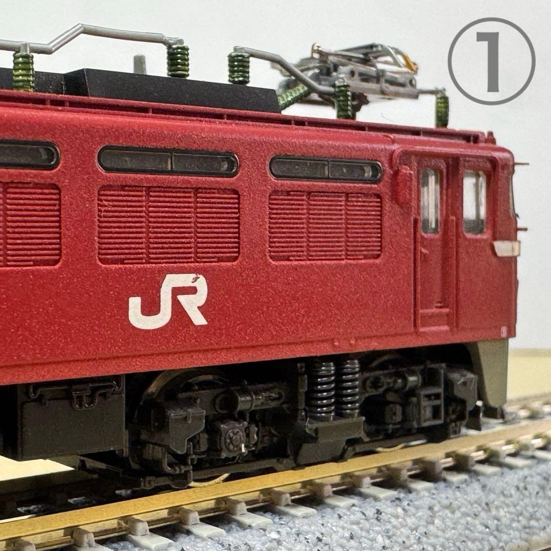 Nゲージ EF81電気機関車 5両セット ジャンク扱い
