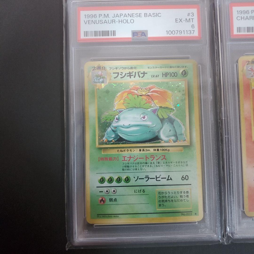 旧裏　フシギバナ　リザードン　カメックス　初代御三家 ３連番　三枚セット