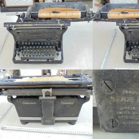 AKa5723　Ｕｎｄｅｒｗｏｏｄ　タイプライターＭＡＤＥ　ＩＮ　ＵＳＡジャンク
