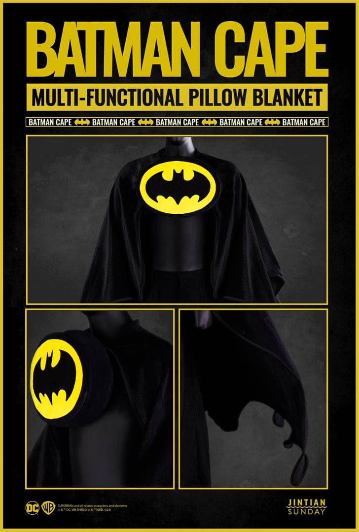 バットマン・ケープ　ブランケット　スーパーヒーロー　dcコミックス　トレンディ