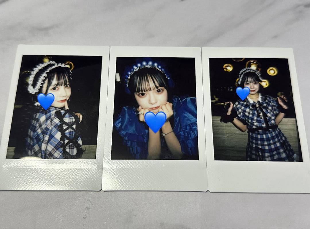 増田彩乃 チェキ 初期衣装 チェック衣装