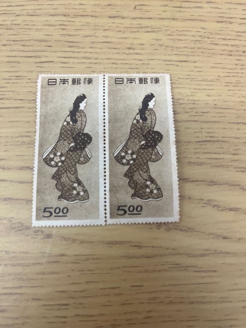 切手趣味週間1948-1949 見返り美人 計5枚　月に雁 計4枚　銭単位切手