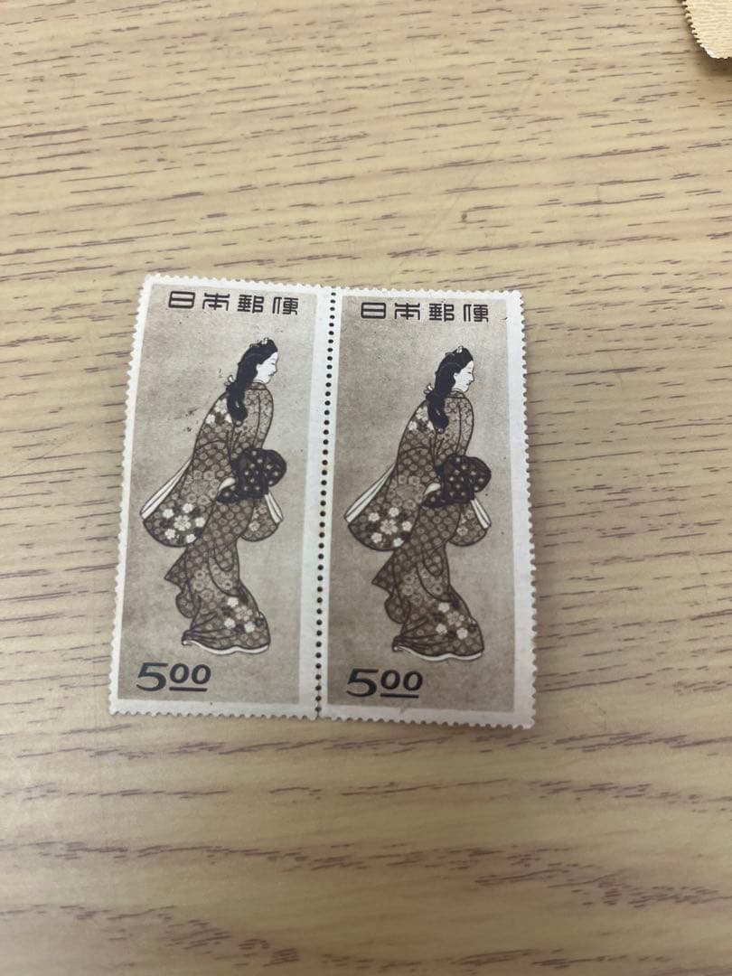 切手趣味週間1948-1949 見返り美人 計5枚　月に雁 計4枚　銭単位切手