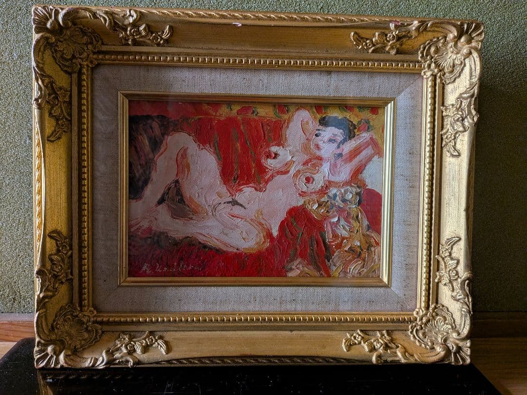 【梅原龍三郎】(裸婦画)．[肉筆画]．(油絵)