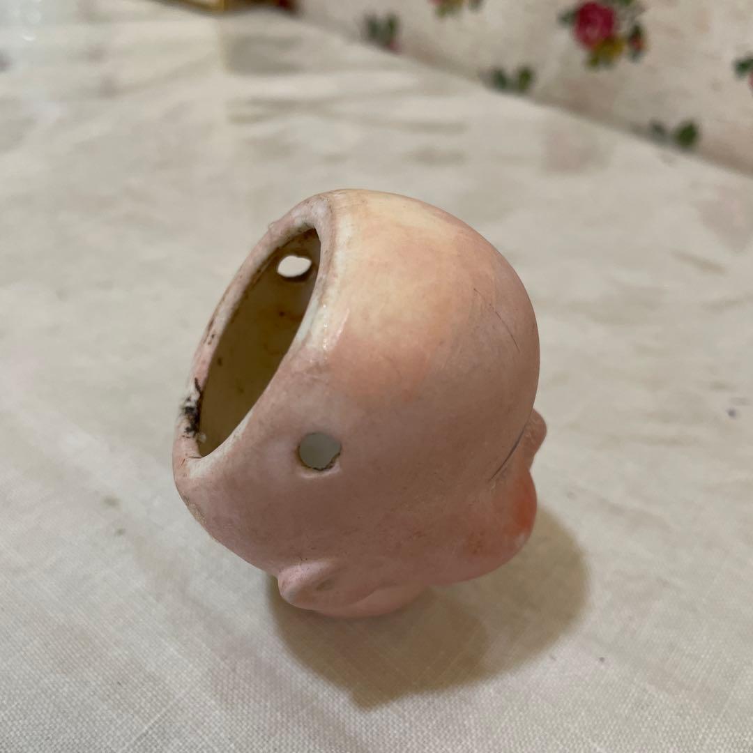 677イギリス買い付ビスクドールヘッド 小型 2個セット、ドイツ