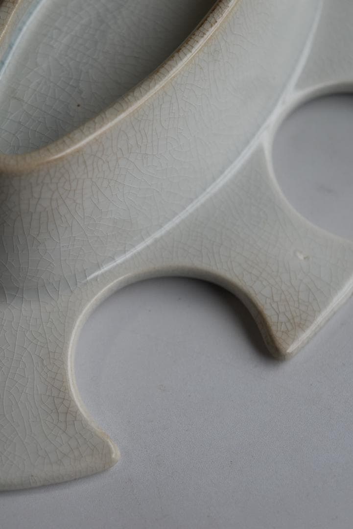 珍品　フランス19世紀　白釉　卵の器　美品　古道具坂田