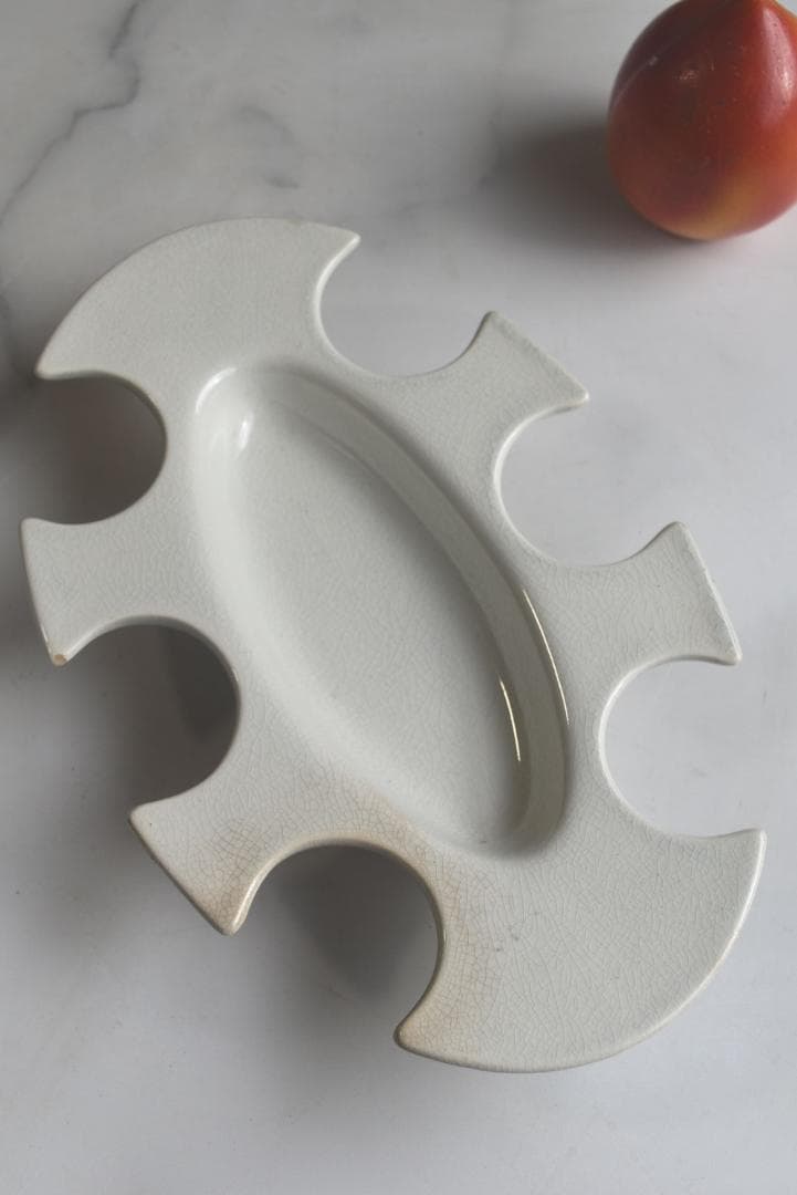 珍品　フランス19世紀　白釉　卵の器　美品　古道具坂田