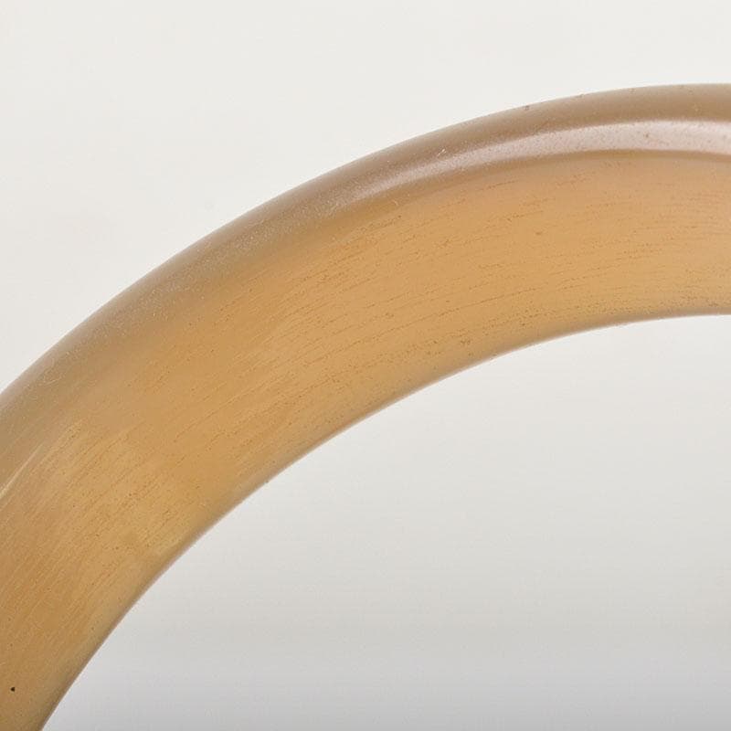 中国　玉石彫刻　黄翡翠　環　装飾品　時代箱付　C　6802