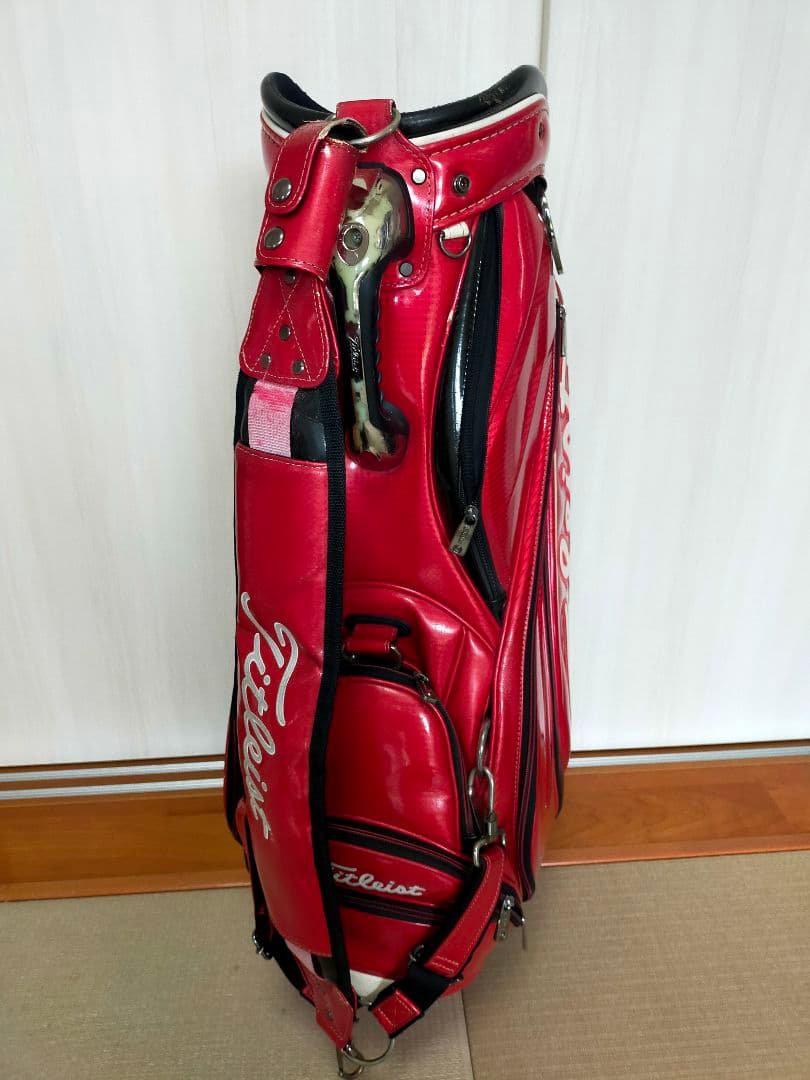 希少 大型赤色 ツアー Titleist タイトリスト キャディバッグ