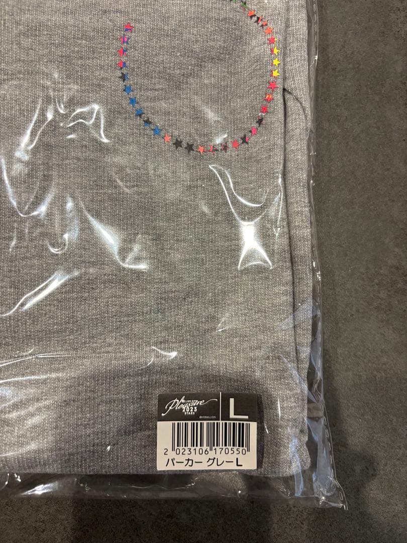 B'z pleasure2023\"STARS\"ジップパーカー　グレー　Ｌサイズ