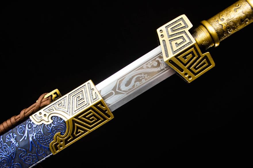 秦王漢剣-高性能マンガン鋼 古兵器 武具　刀装具　日本刀　模造刀 居合刀