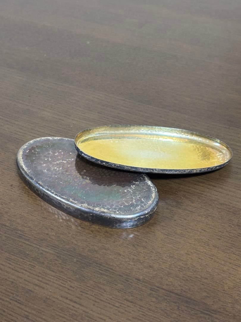 純銀　silver 刻印　菓子器　ヤンポ