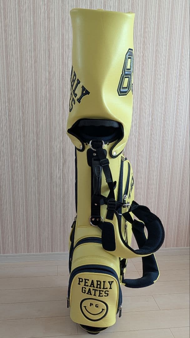 美品‼️PEARLY GATES 89イエロー ゴルフバッグ ニコちゃん