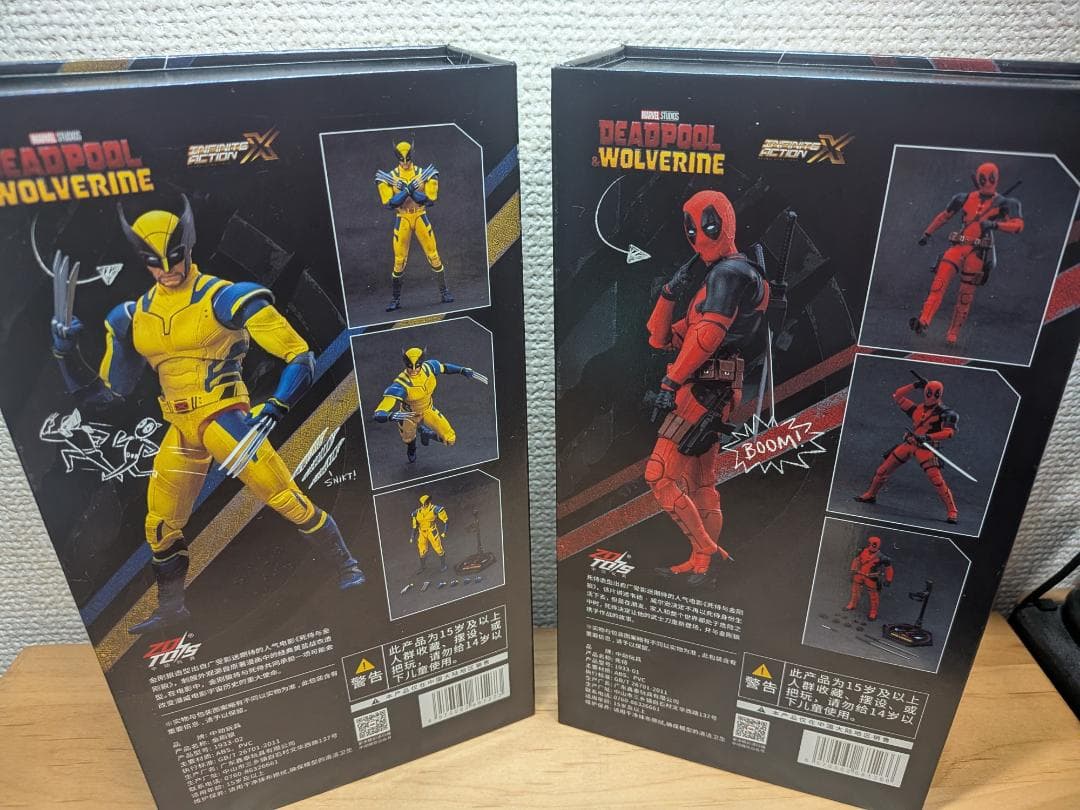 ZD TOYS ウルヴァリン デッドプール フィギュア セット売り マーベル