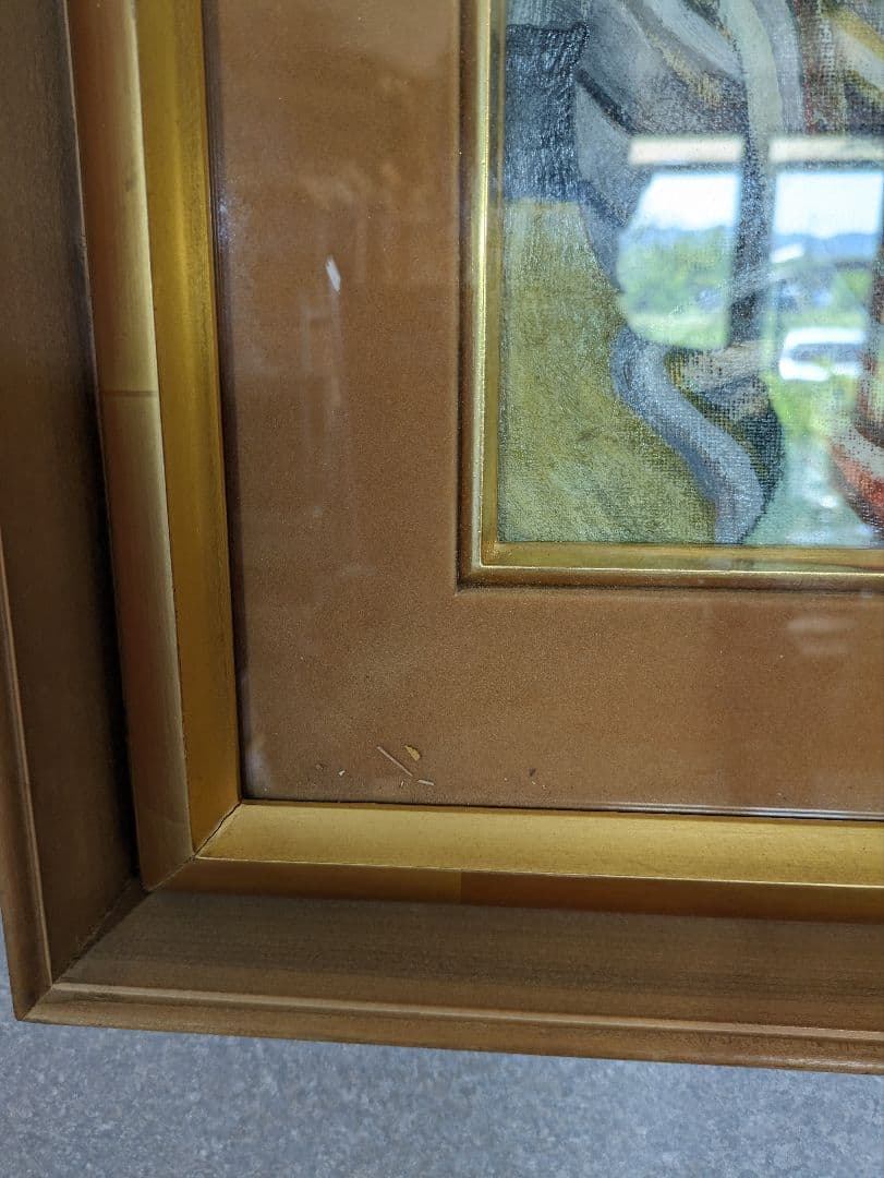 版画家梅津裕司作　油彩画