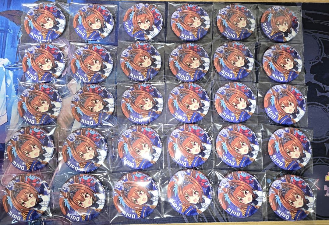 ウマ娘 ハチャメチャ 缶バッジ ダイワスカーレット