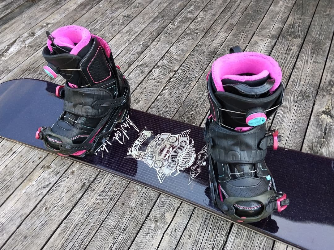 ジュニアスノーボード 3点セット SPOON 135 サロモン ブーツ 24.5