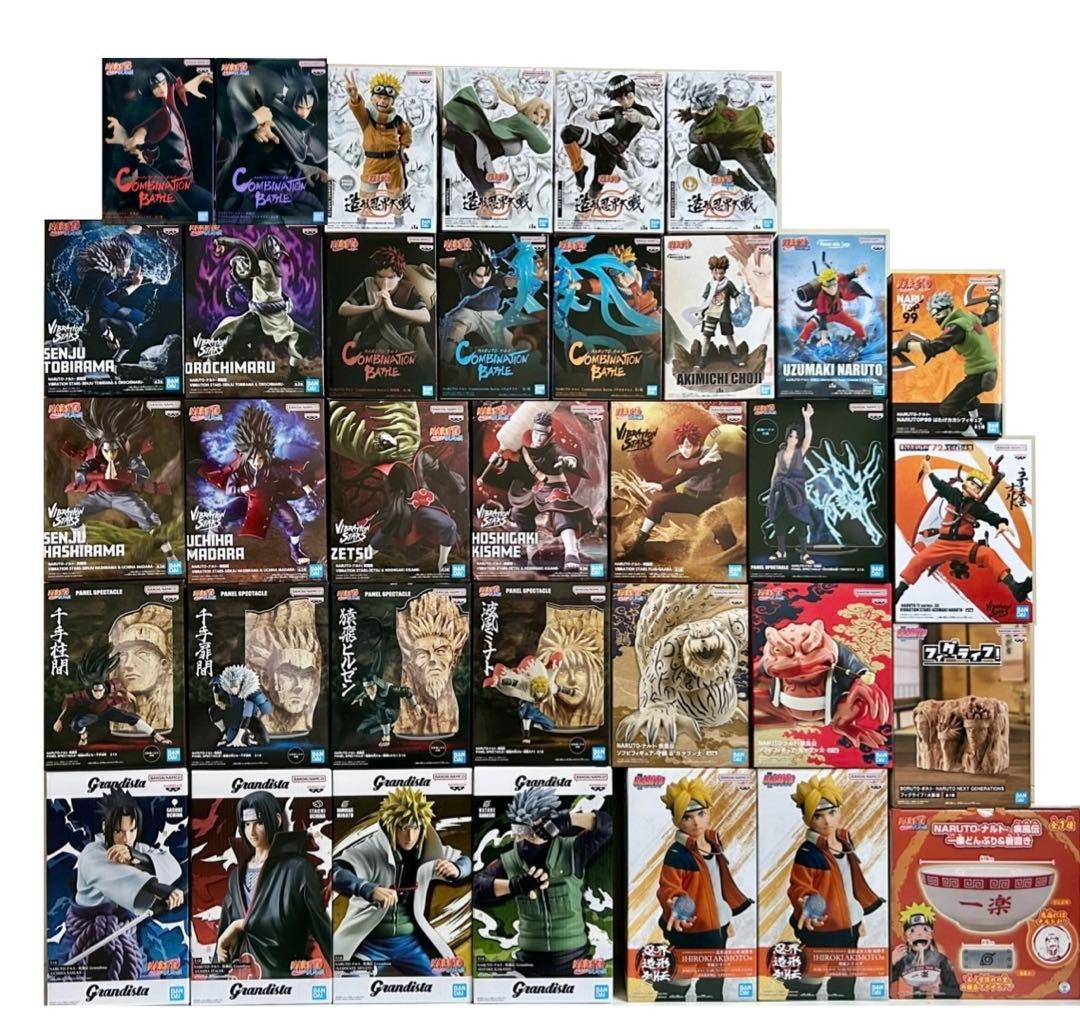 NARUTOナルトフィギュア35点セットまとめ売り造形忍界大戦ロック・リー我愛羅