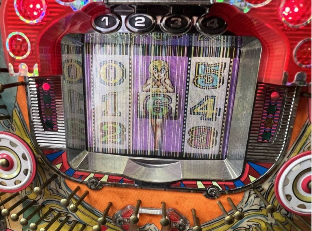 三星　トリプルクイーンC 本体　無加工　液晶難あり　レトロパチンコ