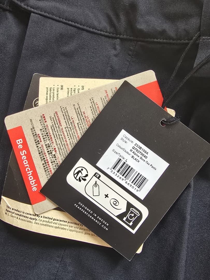 Peak Performance アルパイン ゴアテックス 3L パンツ