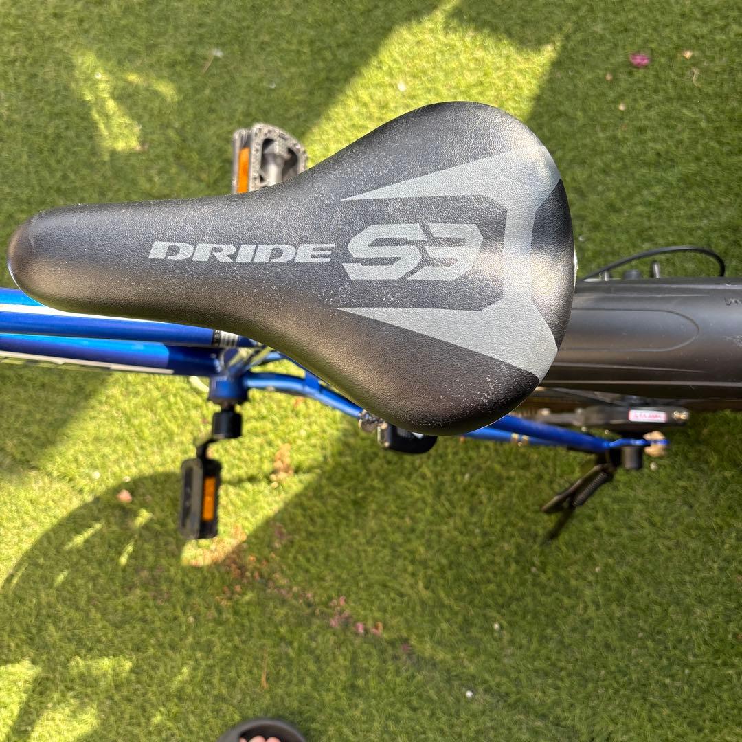 PRIDE 子供用自転車 青 フロントバスケット付き　引き取り限定　22インチ