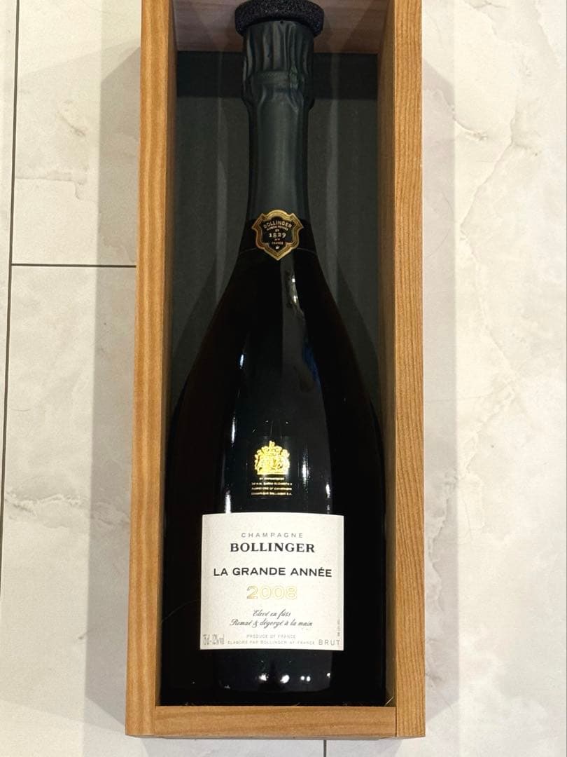 BollingerLa GrandeAnnée 2008 シャンパン　木箱付き