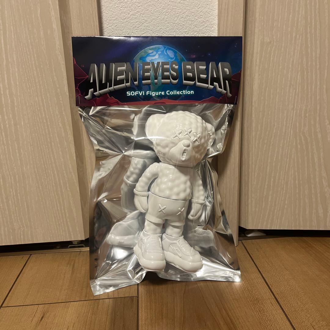 ソフビ Alien Eye Bear（AEB） SOFVI フィギュア レア 白
