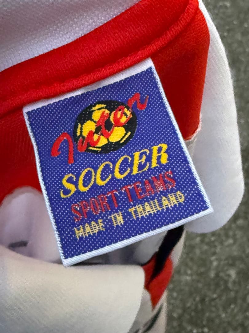 【90s00s】　ベッカム　サッカーT 在原みゆき　柴田ひかりLサイズ相当