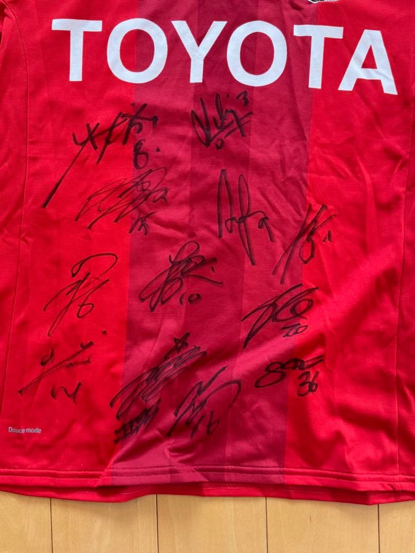 Jリーグ 名古屋グランパス サイン入りユニフォーム M ルコックスポルティフ