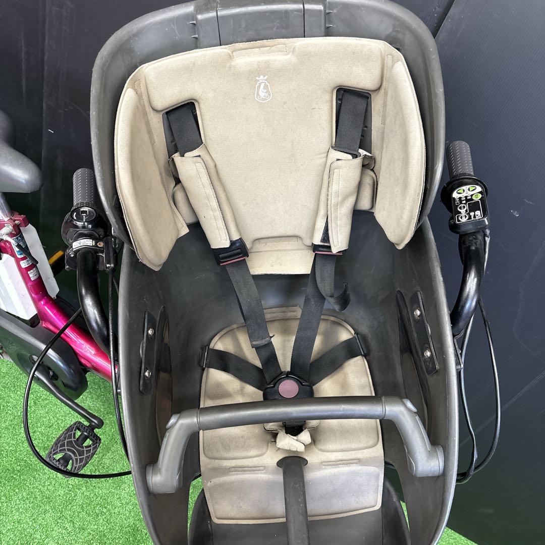 電動自転車 YAMAHA PAS kiss ピンク 3人乗り対応　5