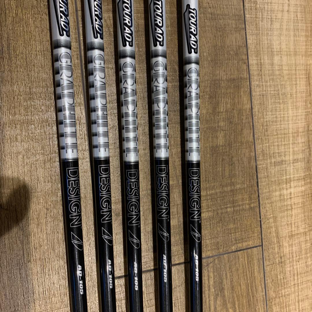 TOUR AD AD-105 シャフト 5本セット 6-PW