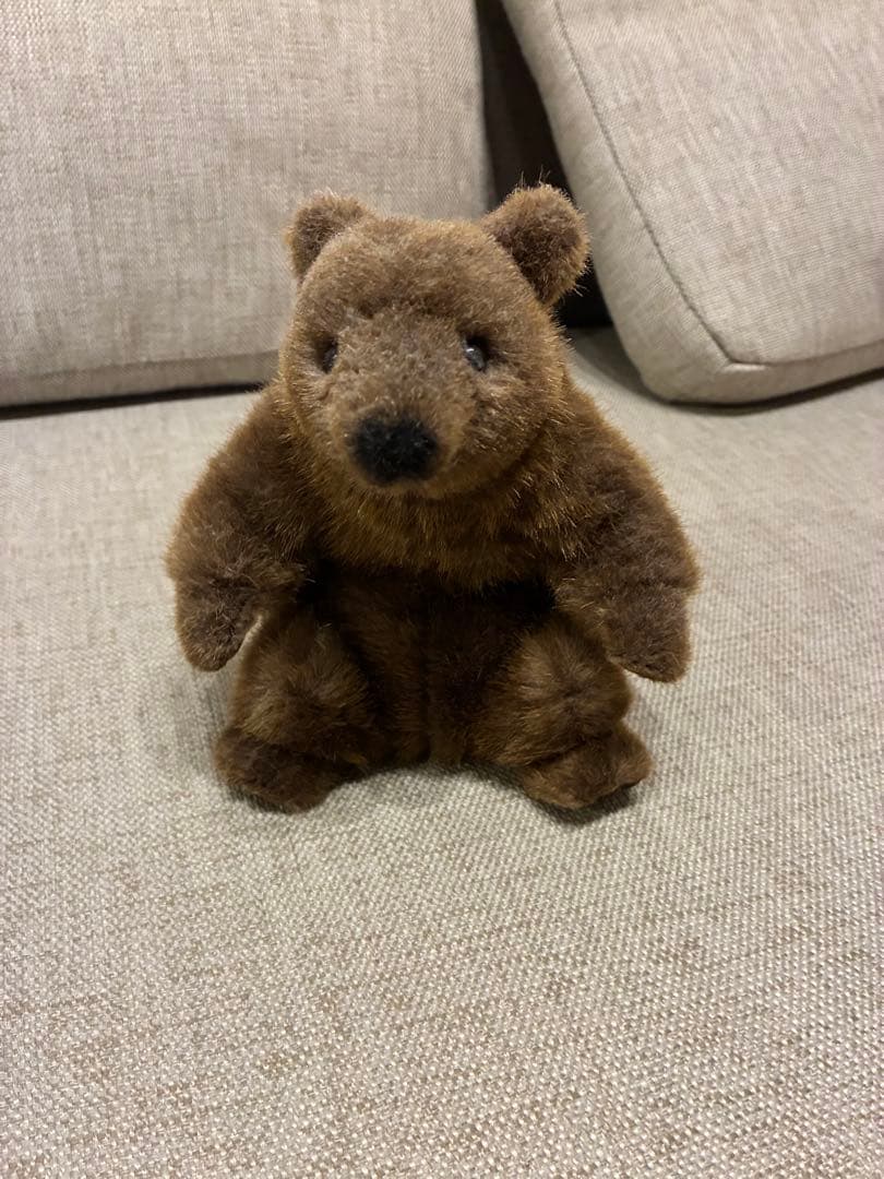 ケーセン クマ ぬいぐるみ　お座りベア　茶