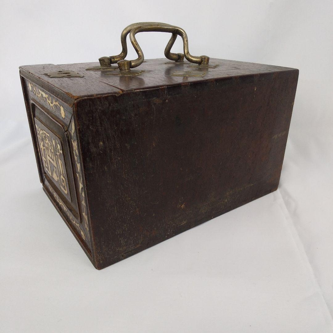 李朝化粧箱　李朝民芸家具　李朝家具　化粧箱　収納箱　木製箱　木箱　木工