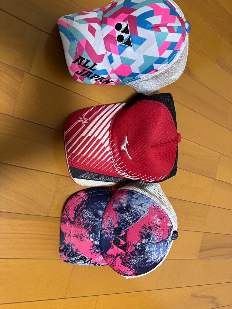 ヨネックス　ミズノ　キャップ