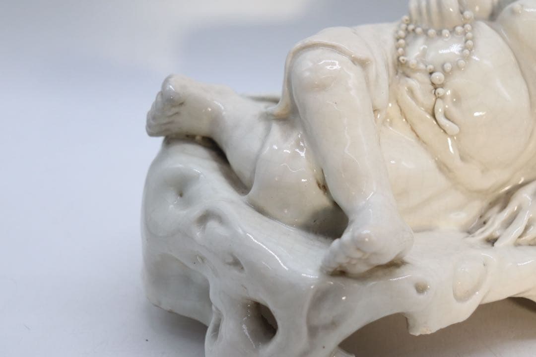 中国　清時代　徳化窯　白磁布袋佛像　送料込み260106