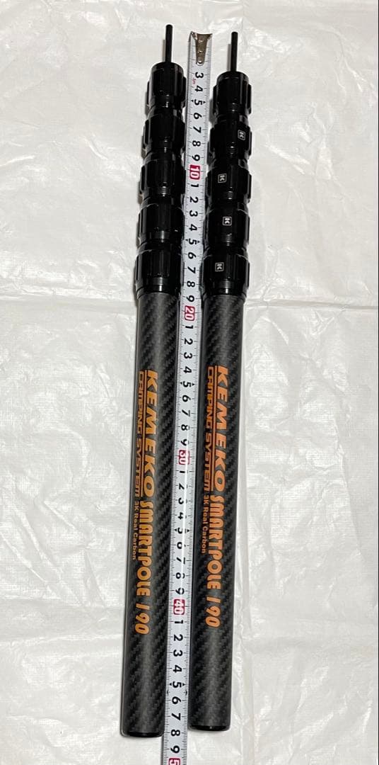 Kemekoケメコ　テレスコカーボン　スマートタープポール190cm 2本セット