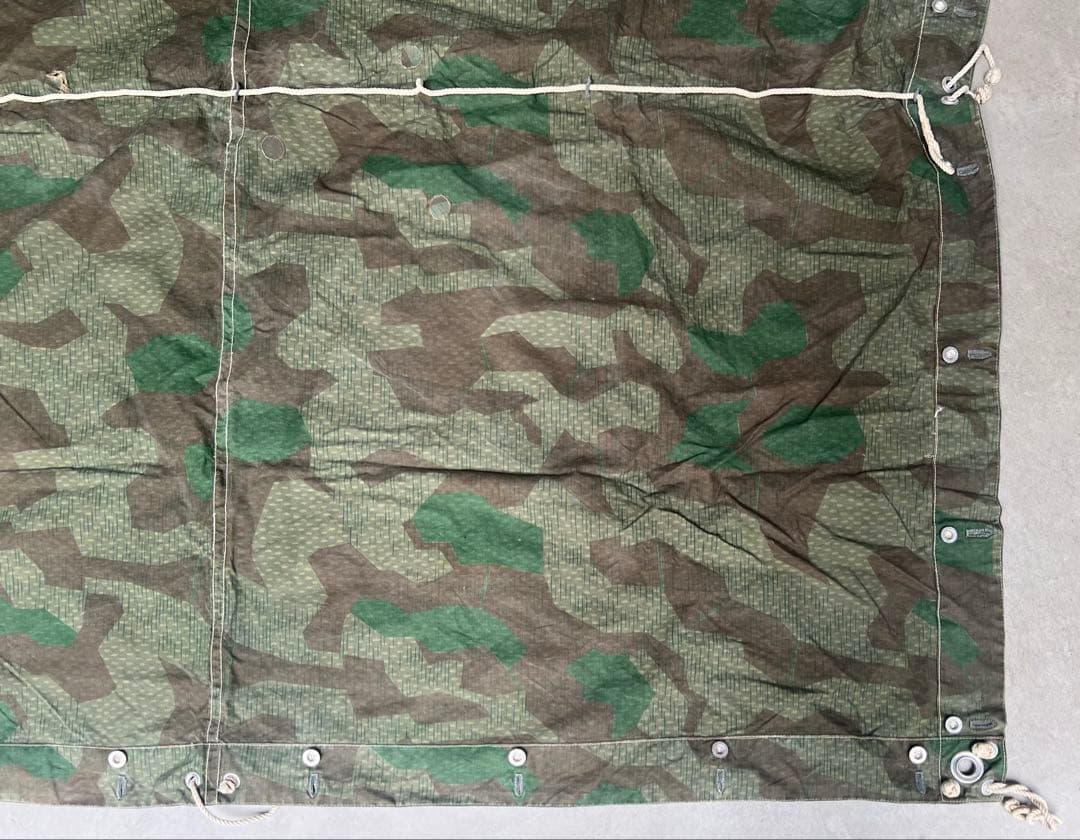 1940年製 スイス軍幕 スプリンターカモ ツェルトバーン ミリタリー テント