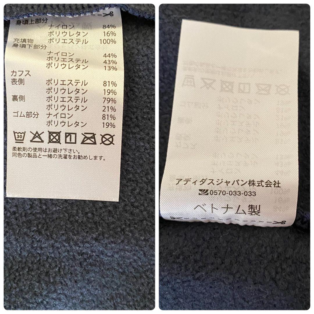 【新品】アディダス ネイビー 一部中綿 レディース L ゴルフウェアadidas