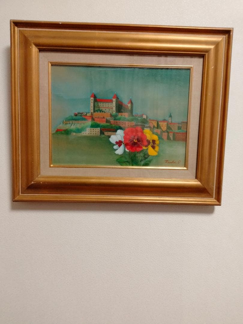 お部屋に1枚　油絵　岡田筆彦画伯　トレド風景