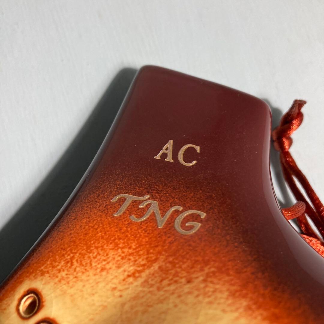 【新品未使用】TNGオカリナ ダブル アルト C管 ブラウンオレンジ