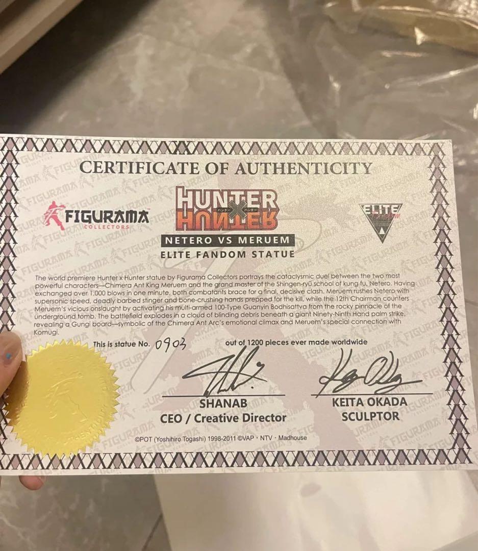 hunter×hunterアイザック＝ネテロ ガレージキット ガレキスタチュー④