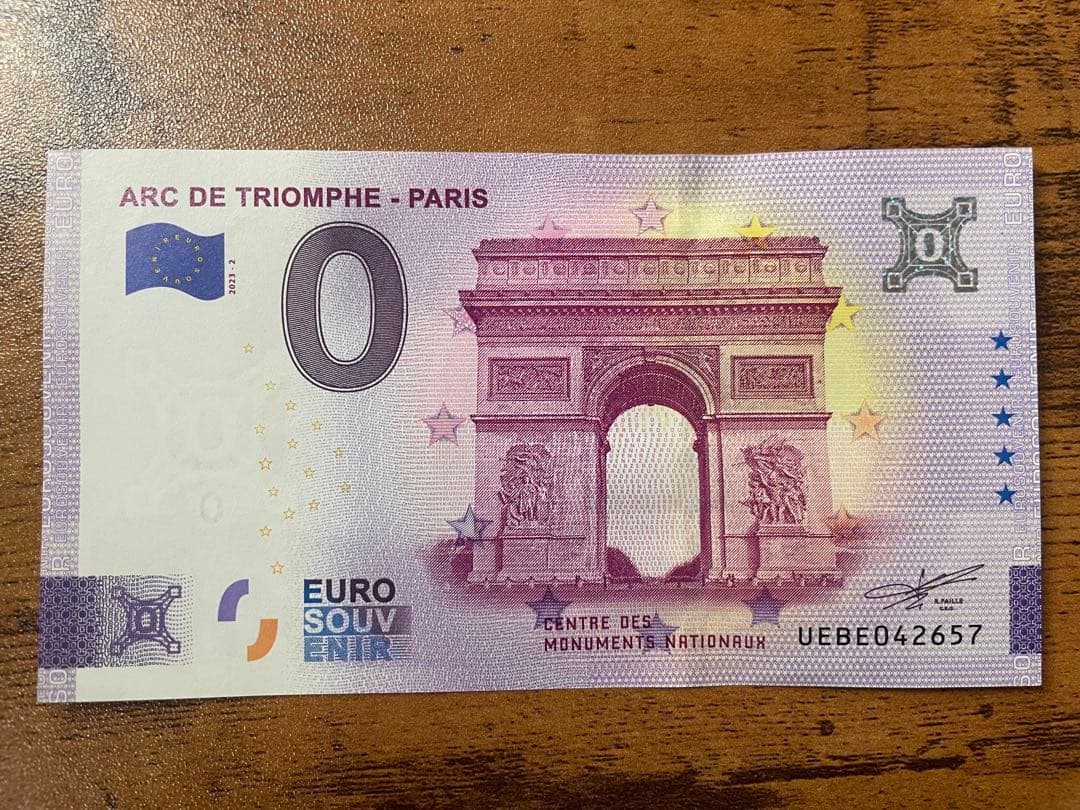 0ユーロ札　5枚セット