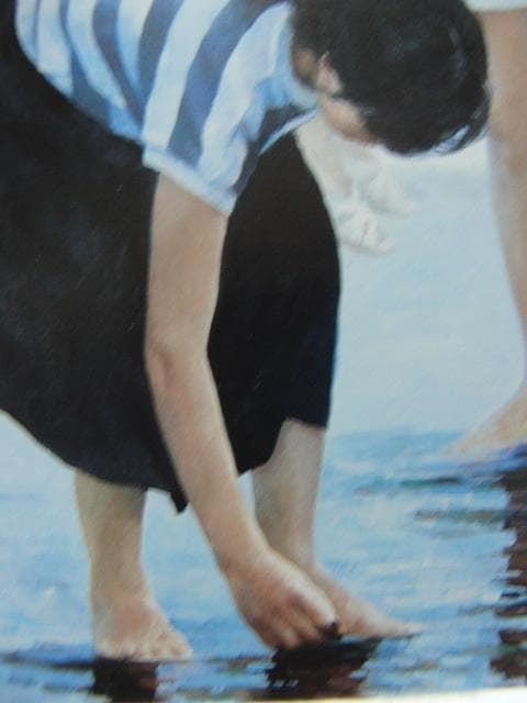 李 志宏 【爽やかな風】 希少画集画、状態良好、新品高級額装付、人気作家