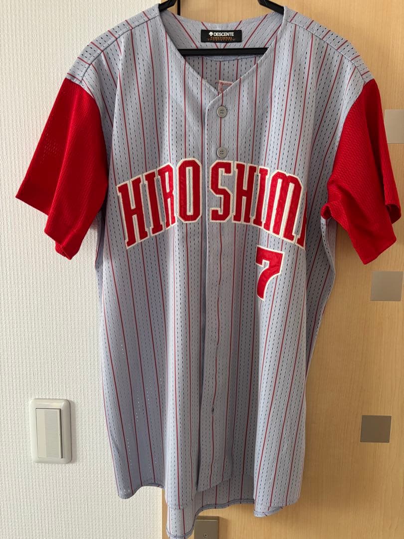 広島東洋カープ　野村謙二郎　ビジターユニフォーム　Lサイズ 希少　レジェンド