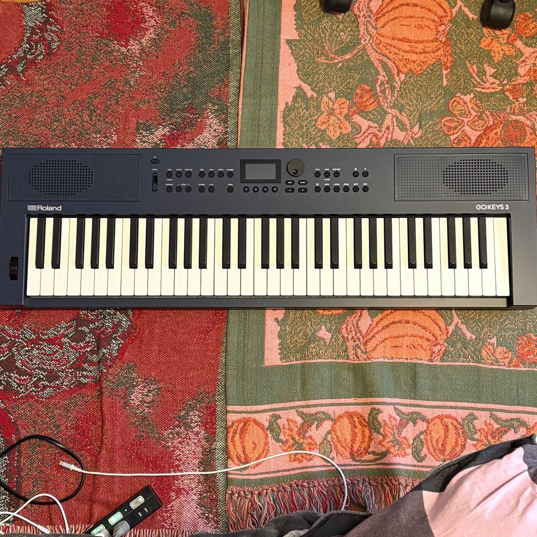 ほぼ未使用Roland GO:KEYS 3 ゴーキーズ　61鍵　ネイビー
